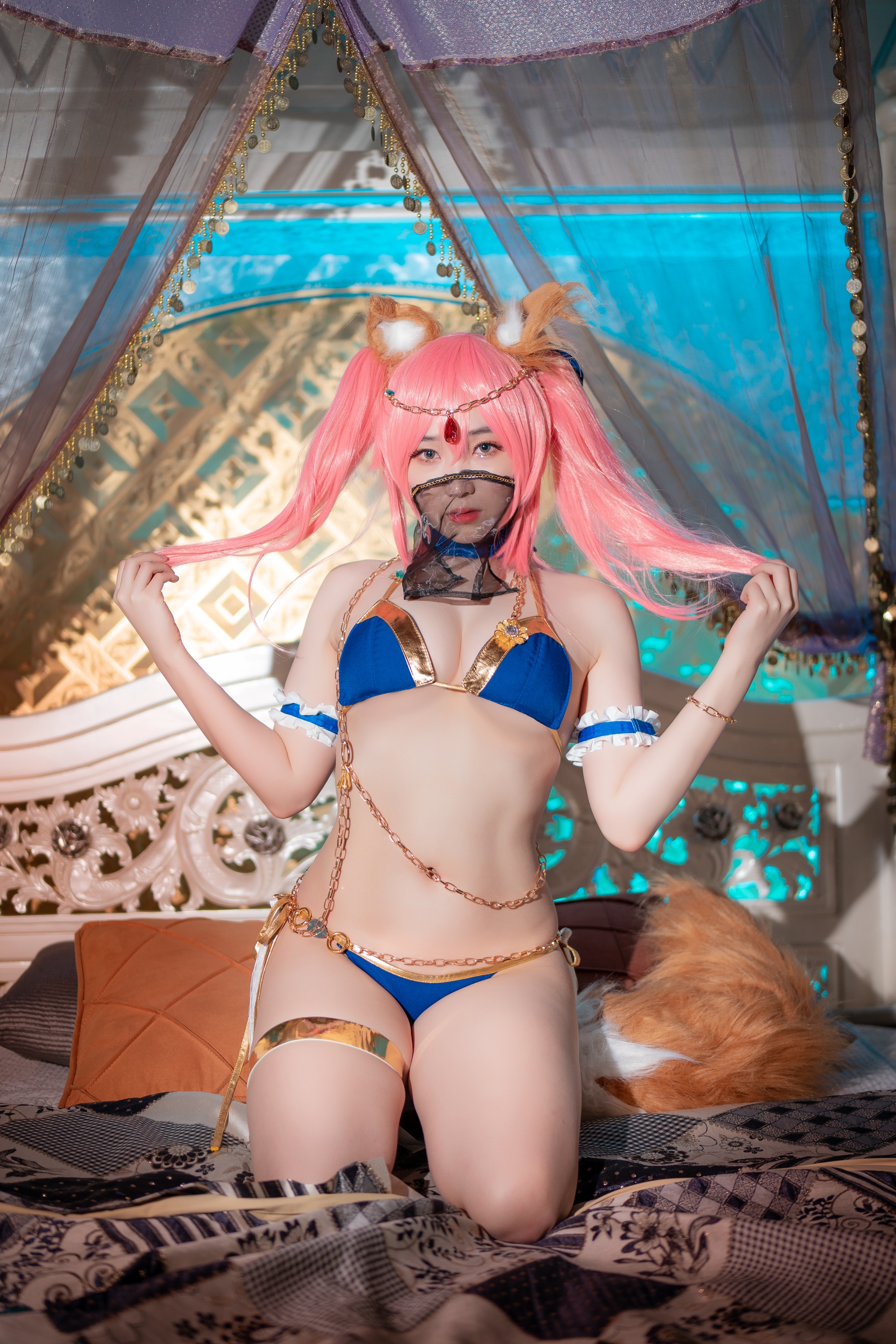 Bambi - NO.076 CREAMSODA Cosplay Tamamo  Kama [40P]-XikXak